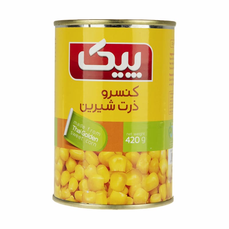 کنسرو ذرت شیرین پیک مناسب تهیه غذاهای ترکیبی
